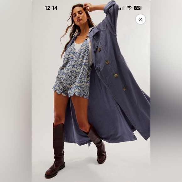 Free People Jackets & Blazers - NWT FREE PEOPLE CHARLIE HOODED TRENCH COAT SMALL (WILL FIT MEDIUM)